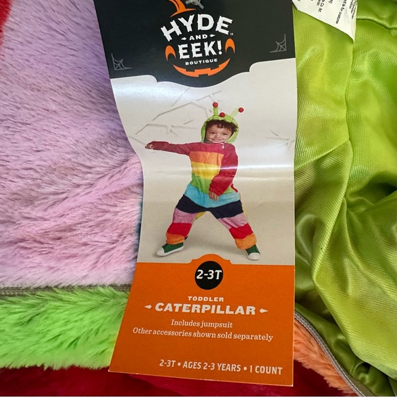 Adorable NEW NWT Caterpillar Costume by Hyde and Eek size 2T - 3T Colorful - Picture 1 of 5